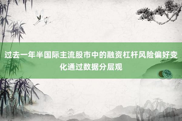 过去一年半国际主流股市中的融资杠杆风险偏好变化通过数据分层观