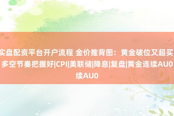 实盘配资平台开户流程 金价推背图：黄金破位又超买，多空节奏把握好|CPI|美联储|降息|复盘|黄金连续AU0