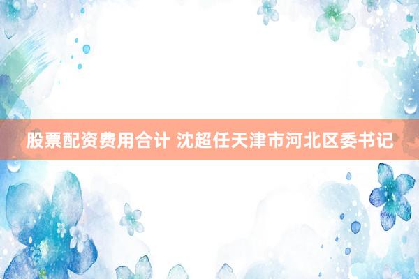 股票配资费用合计 沈超任天津市河北区委书记